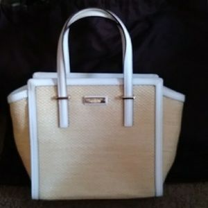 kate spade straw tote purse brand new